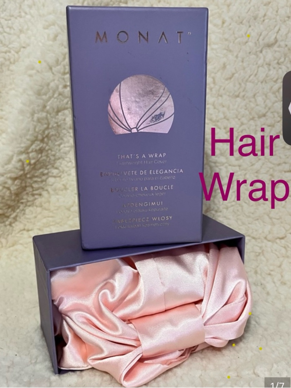 MONAT That’s A Wrap Satin Hair Wrap New